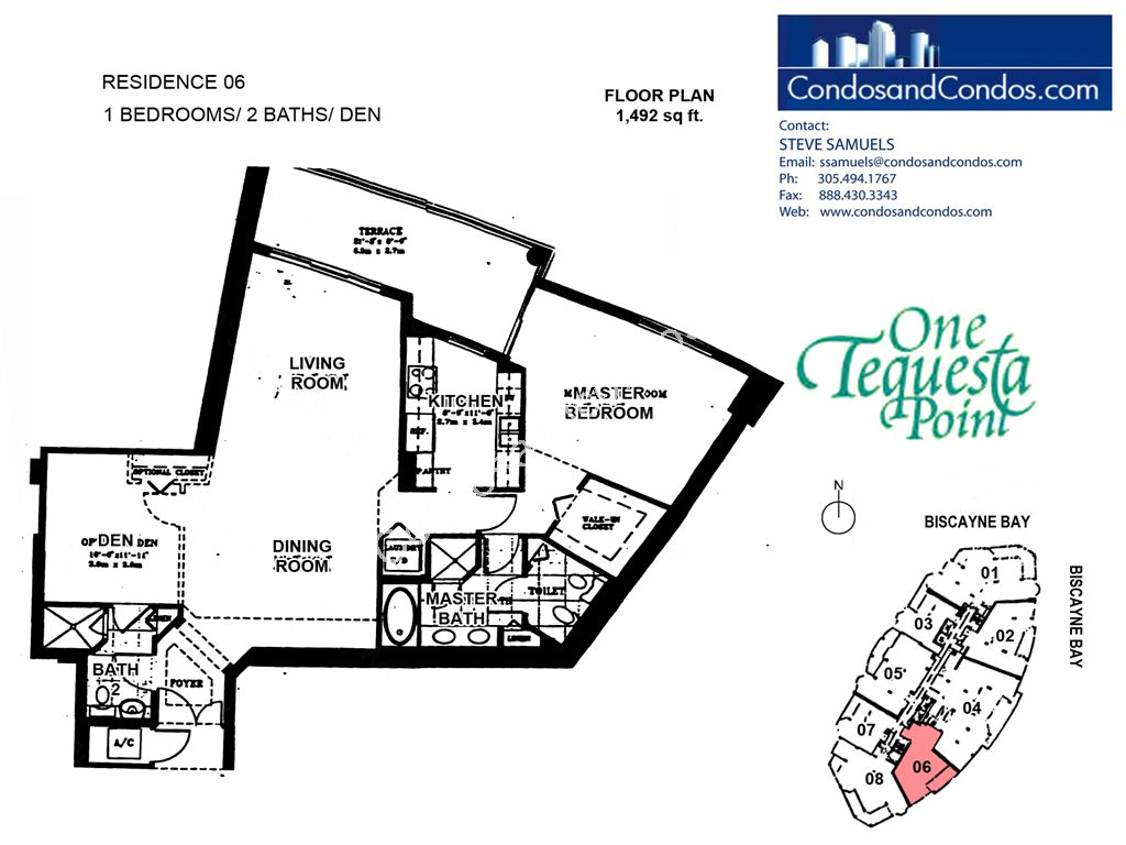 Two Tequesta Point - Unit #06 with 1492 SF