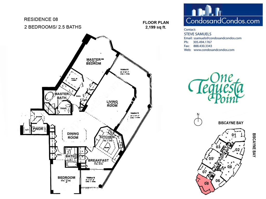 Two Tequesta Point - Unit #08 with 2199 SF
