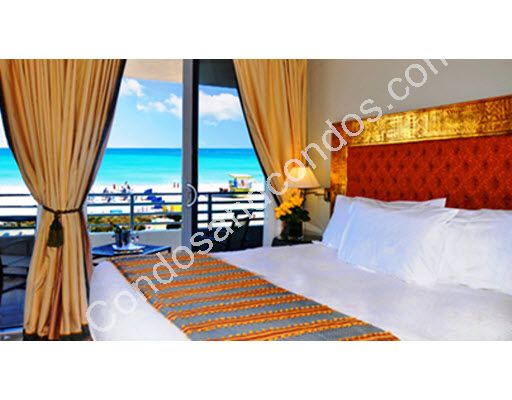 Master bedroom with beachfront terrace