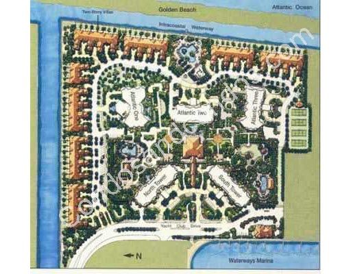 Layout of the grounds for South and North Tower at the Point
