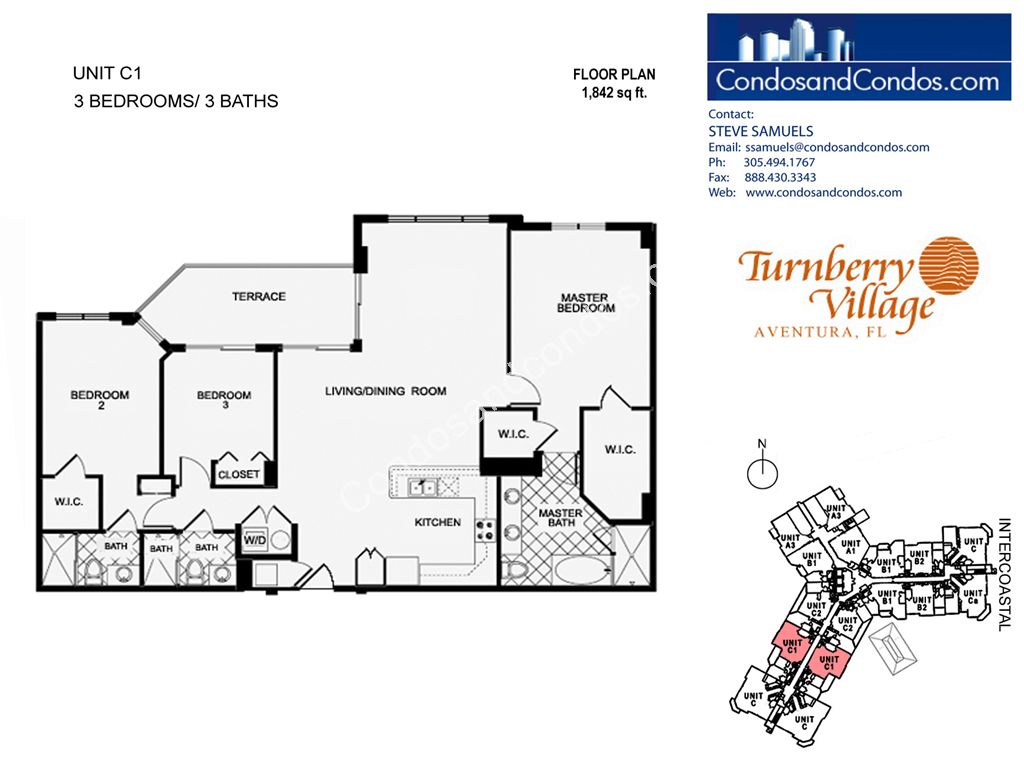 Turnberry Village North - Unit #C1 with 1842 SF