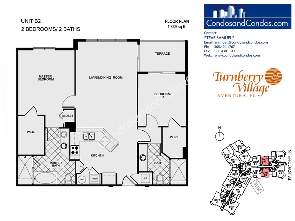 Turnberry Village North - Unit #B2 with 1339 SF