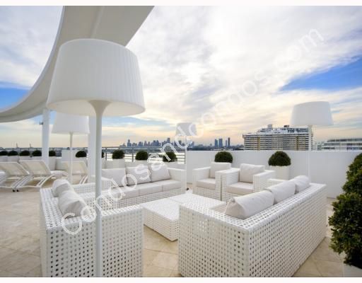 Stylish terrace lounge