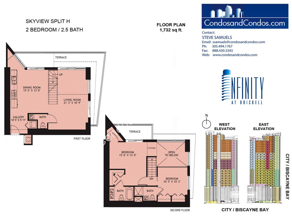 Infinity at Brickell - Unit #Split H with 1732 SF