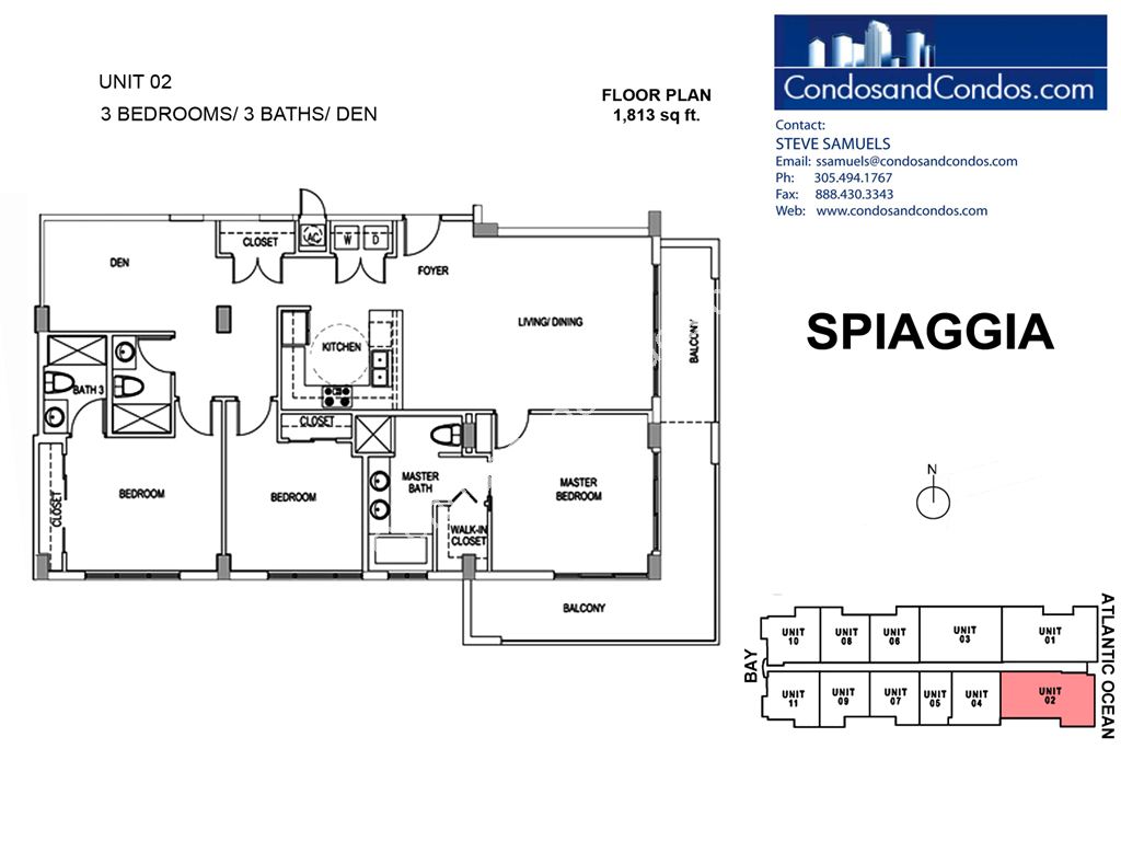 Spiaggia - Unit #02 with 1813 SF