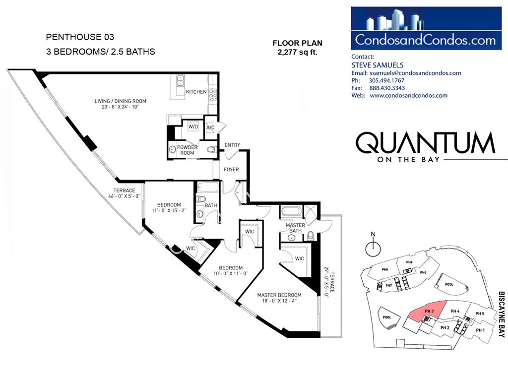 Quantum on the Bay - Unit #Penthouse 03 with 2277 SF