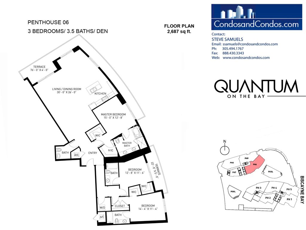 Quantum on the Bay - Unit #Penthouse 06 with 2687 SF