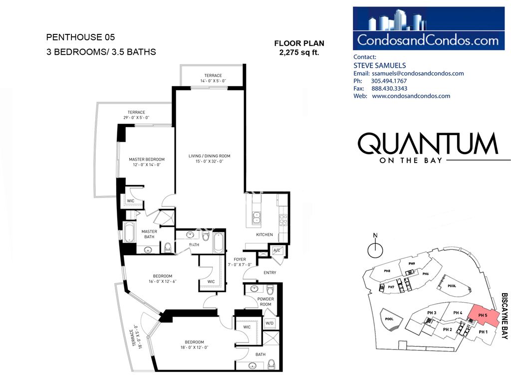 Quantum on the Bay - Unit #Penthouse 05 with 2275 SF