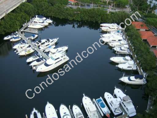 Marina with available boat slips
