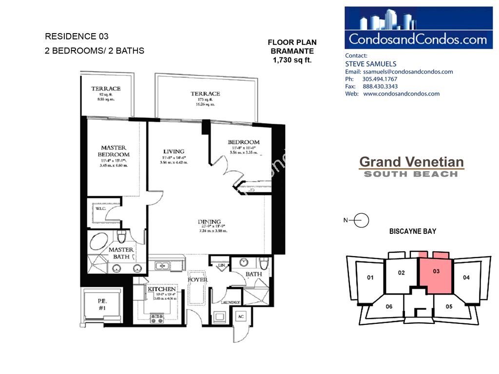 Grand Venetian - Unit #03 with 1730 SF