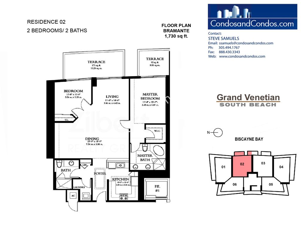 Grand Venetian - Unit #02 with 1730 SF