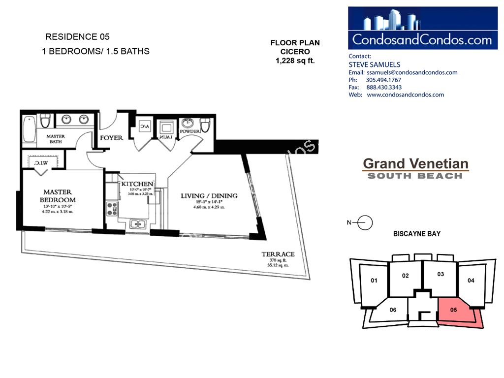 Grand Venetian - Unit #05 with 1228 SF