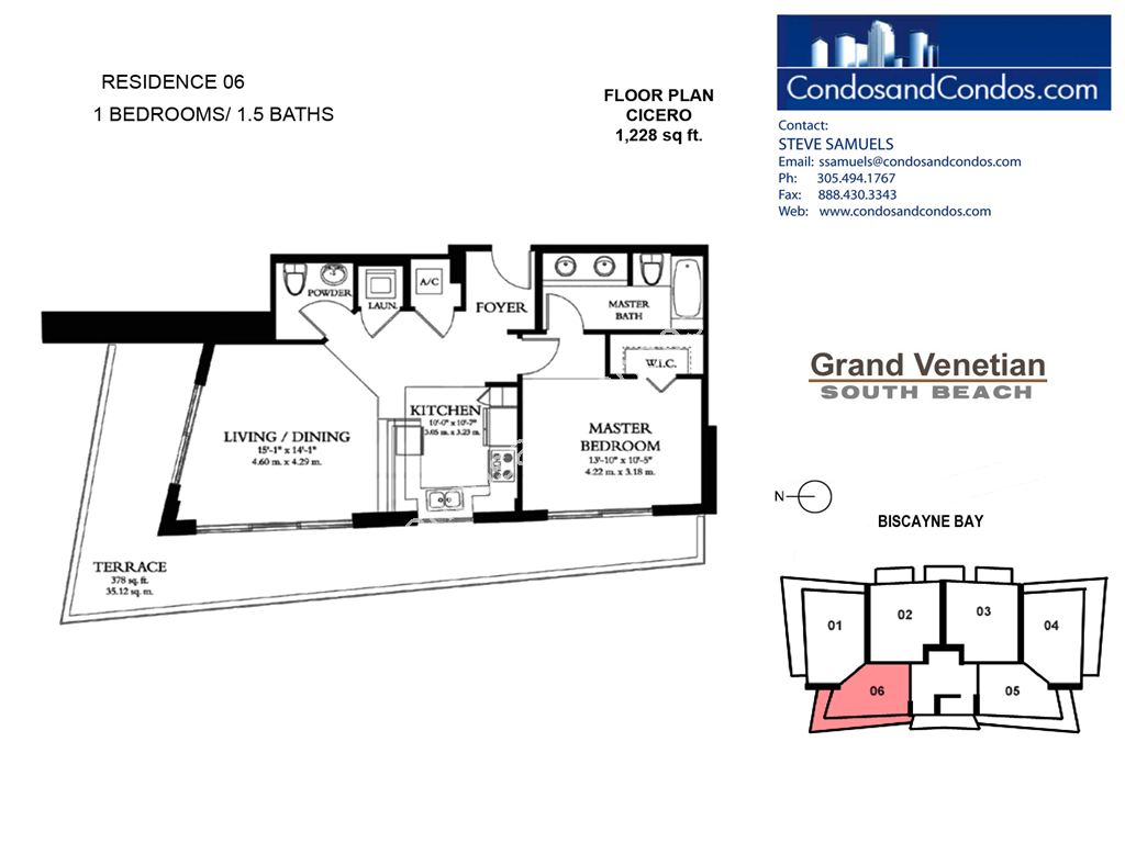 Grand Venetian - Unit #06 with 1228 SF