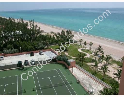 Two beach side tennis courts