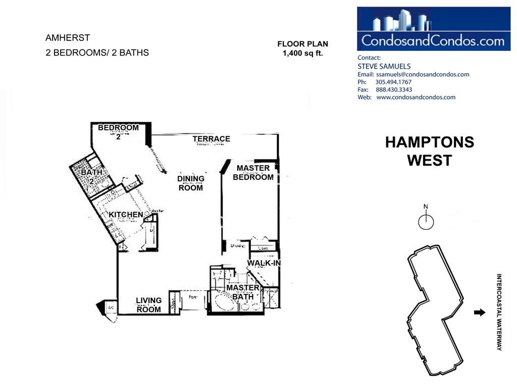 Hamptons West - Unit #Amherst with 1400 SF