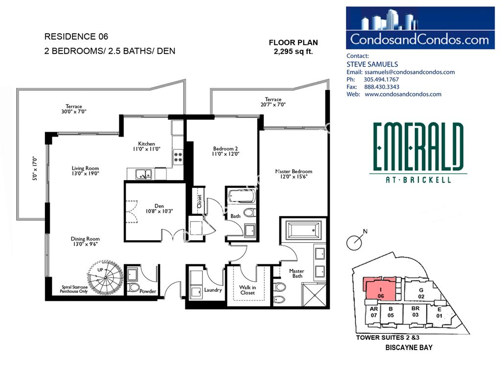 Emerald at Brickell - Unit #06 I with 2295 SF