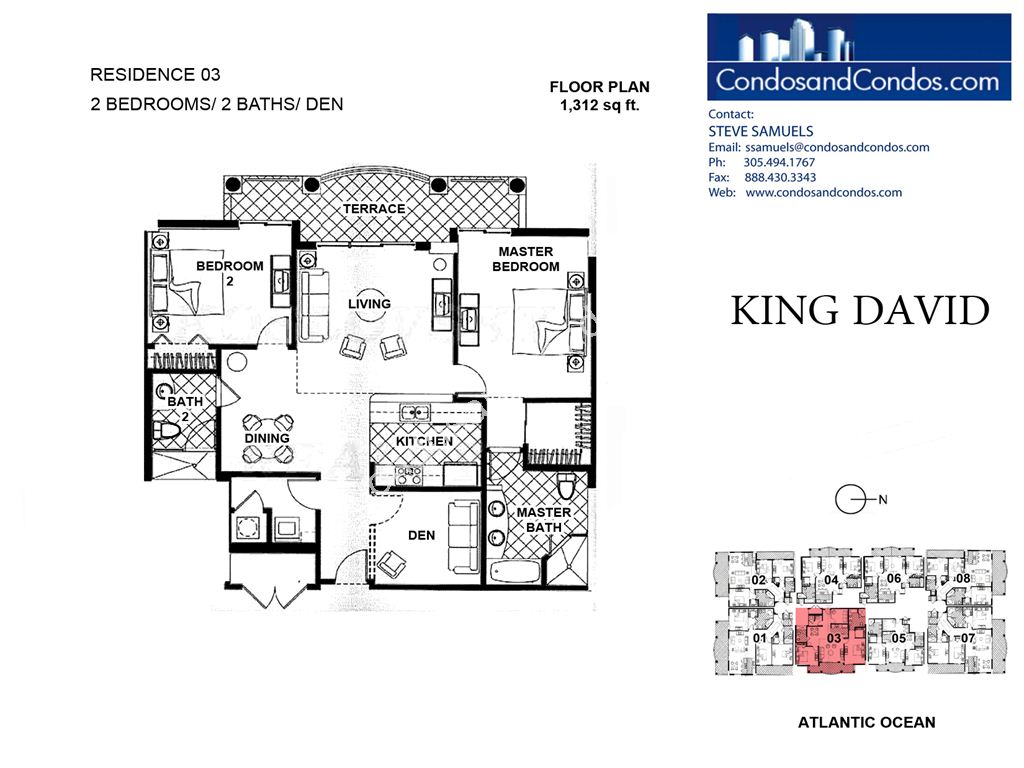 King David - Unit #03 with 1312 SF