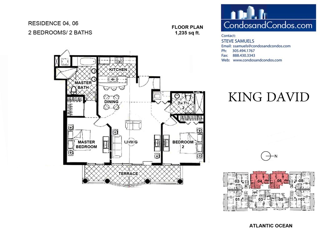 King David - Unit #04, 06 with 1235 SF