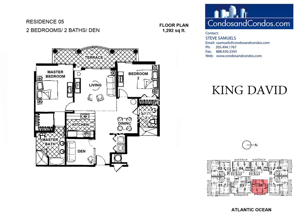 King David - Unit #05 with 1292 SF
