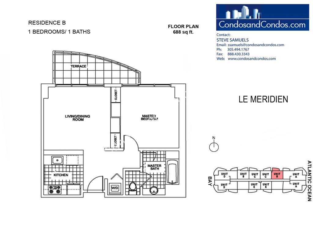 M Resort Residences - Unit #B East with 688 SF