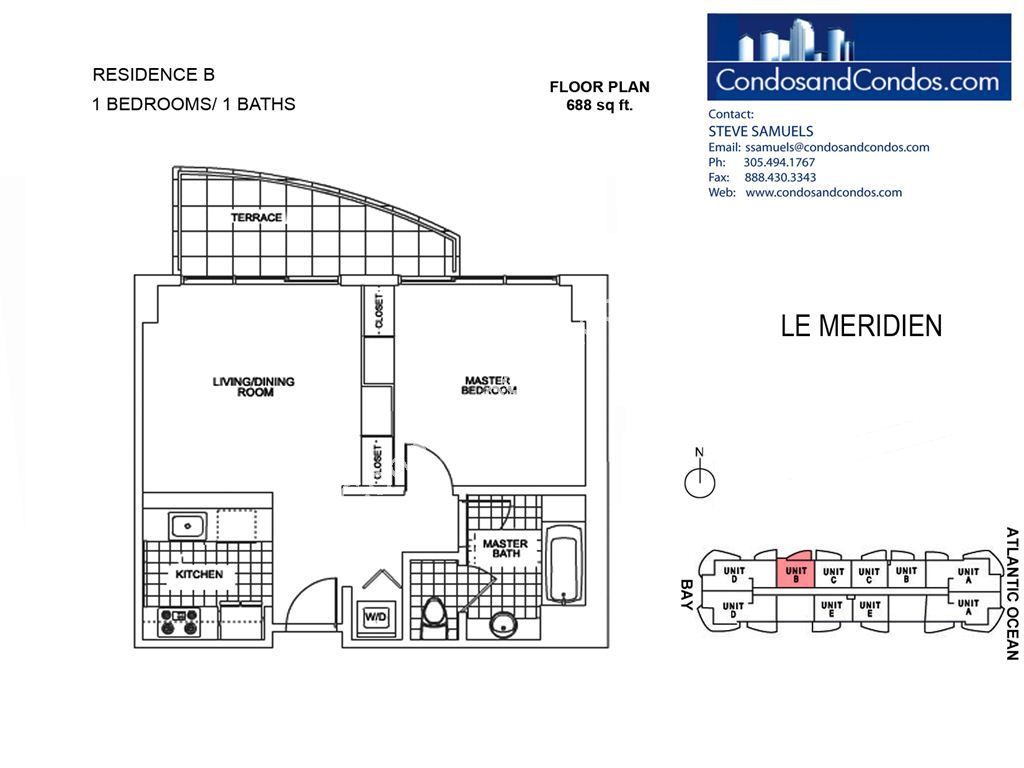 M Resort Residences - Unit #B West with 688 SF