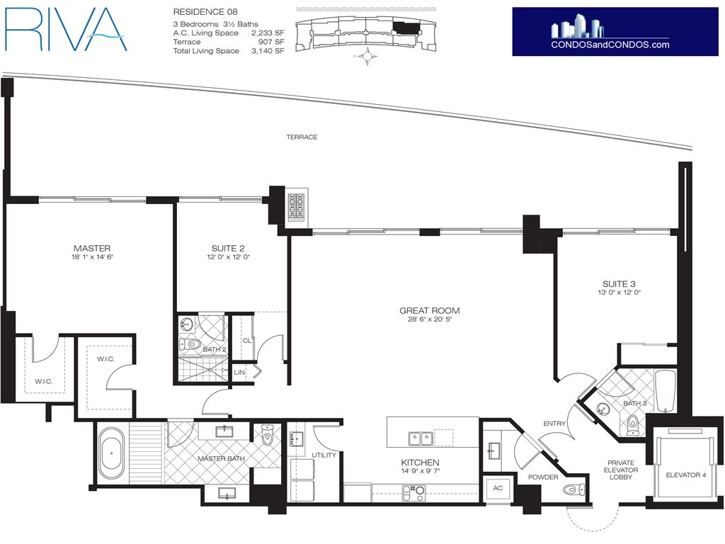 RIVA Fort Lauderdale - Unit #08 with 3140 SF