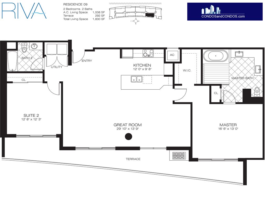 RIVA Fort Lauderdale - Unit #09 with 1830 SF