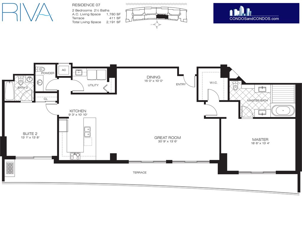 RIVA Fort Lauderdale - Unit #07 with 2191 SF