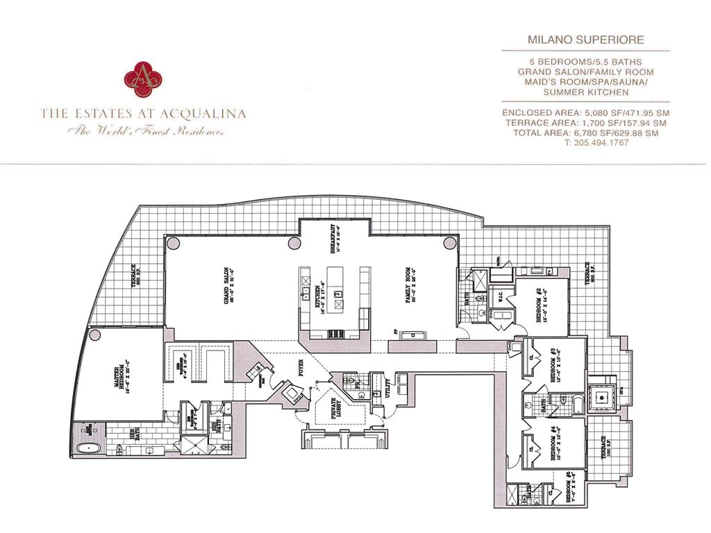 Estates at Acqualina - Unit #Milano Superiore with 5080 SF