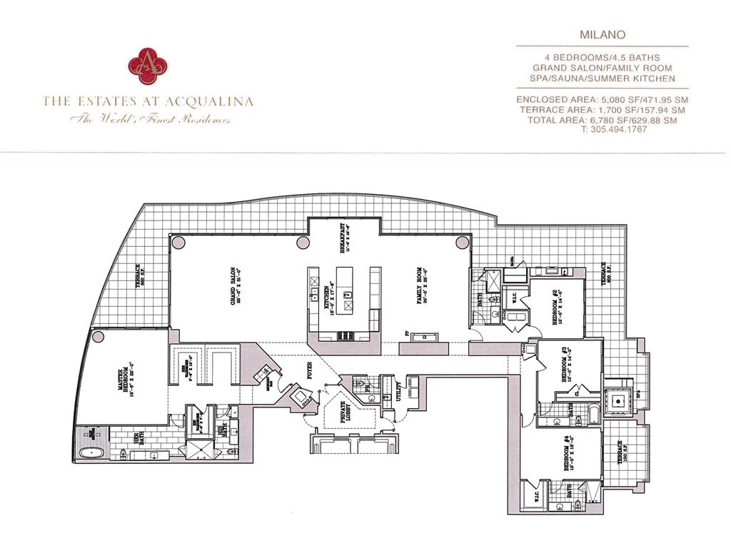 Estates at Acqualina - Unit #Milano-07 with 5080 SF