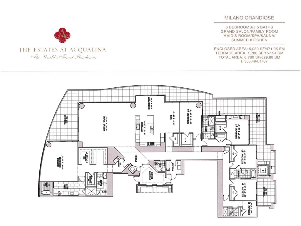 Estates at Acqualina - Unit #Milano Grandiose with 5080 SF