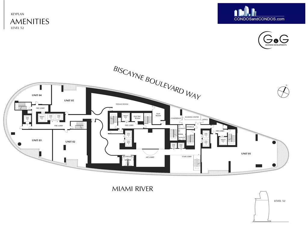 Aston Martin Residences - Unit #Amenities lvl 52 with  SF