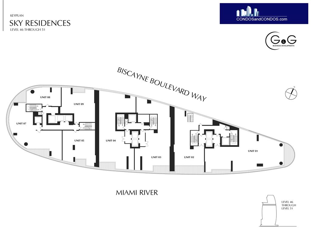 Aston Martin Residences - Unit #Sky Residence lvl 46 - 51 with  SF