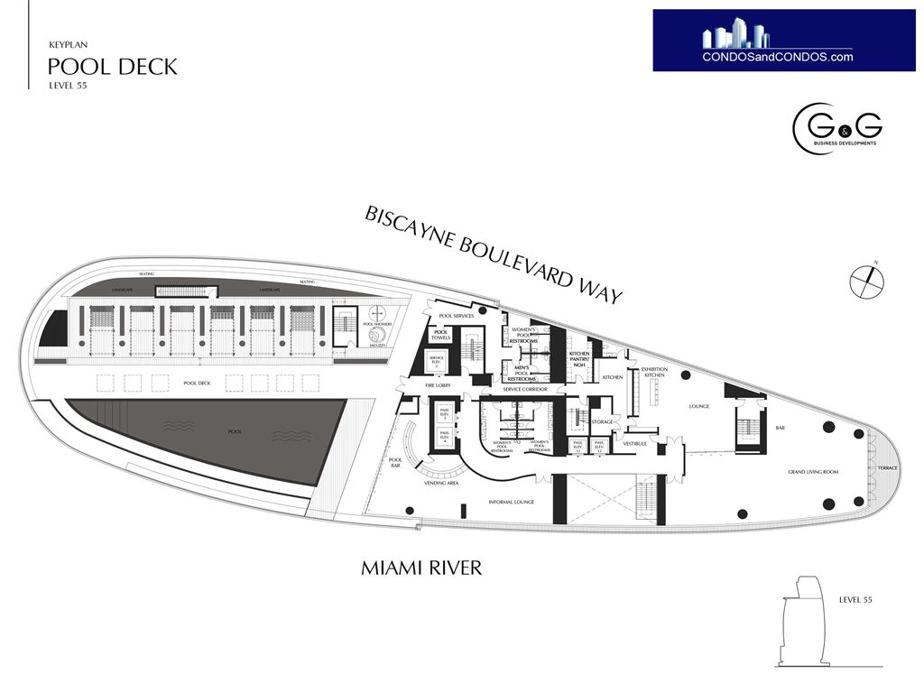Aston Martin Residences - Unit #Pool Deck lvl 55 with  SF