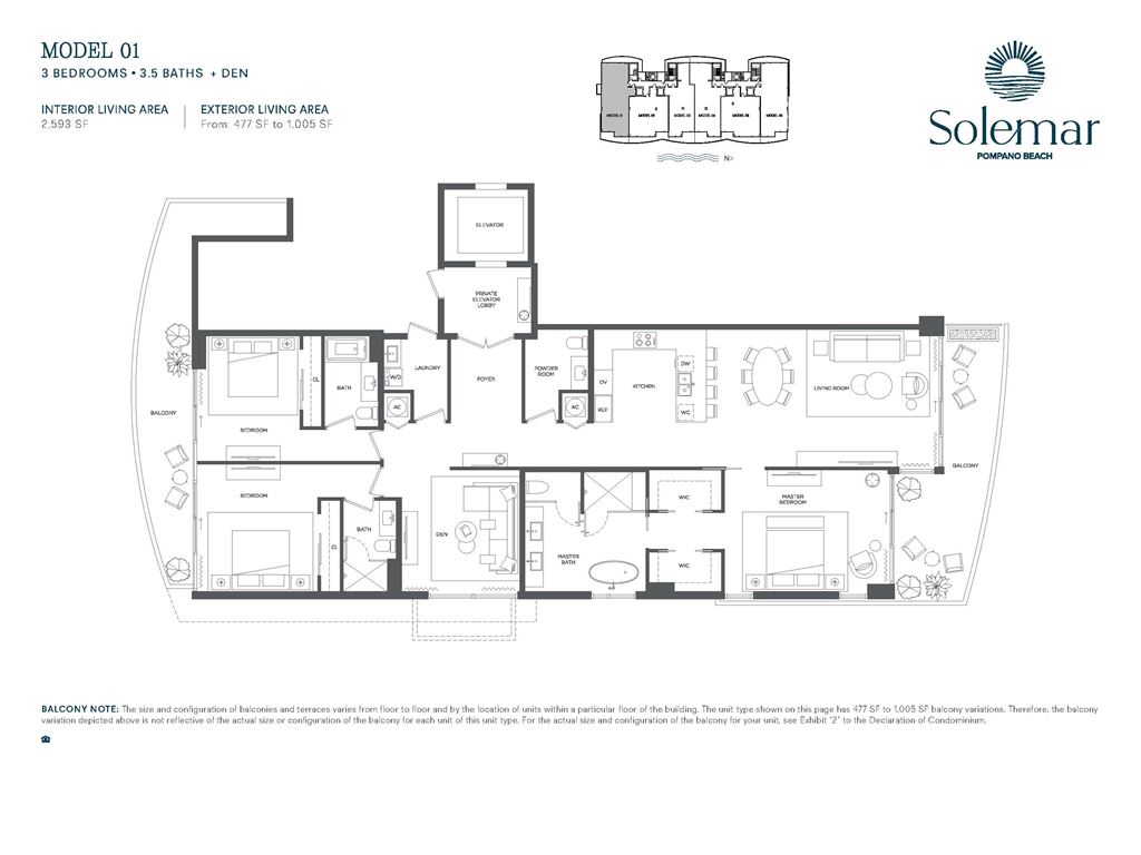 Solemar - Unit #01 with 2593 SF
