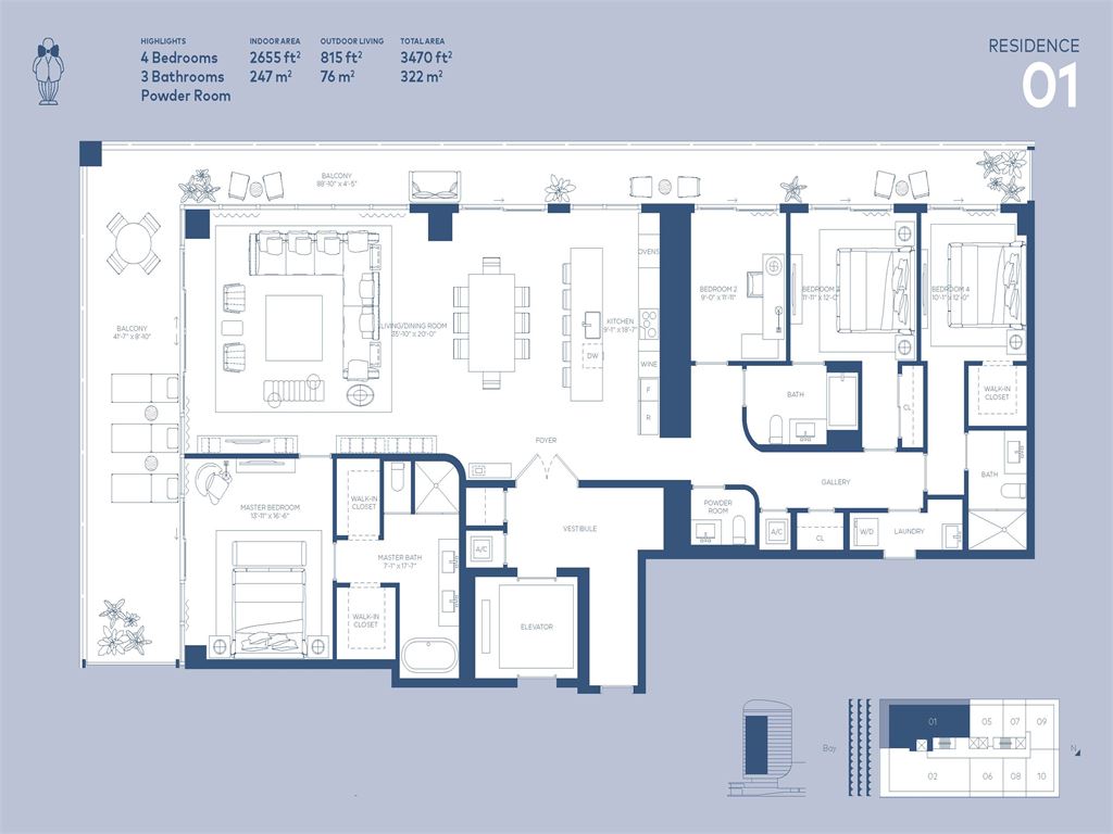 Mr. C Residences - Unit #01 with 2655 SF