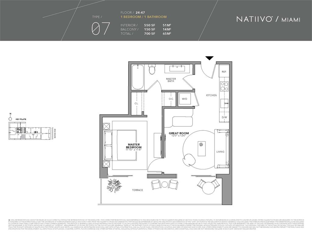 NATIIVO by Airbnb - Unit #E-07 with 551 SF