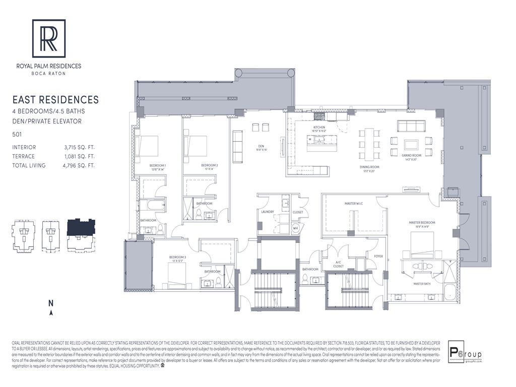 Royal Palm Residences - Unit #East 501 with 3715 SF