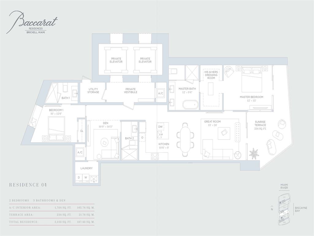 Baccarat Residences - Unit #04 with 1784 SF