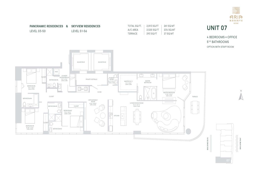 Aria Reserve - Unit #07 Sky (51-56) with 2813 SF
