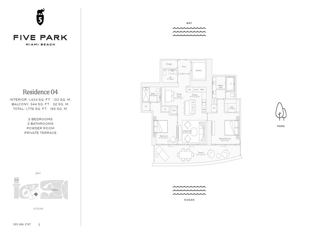 Five Park - Unit #04 with 1434 SF