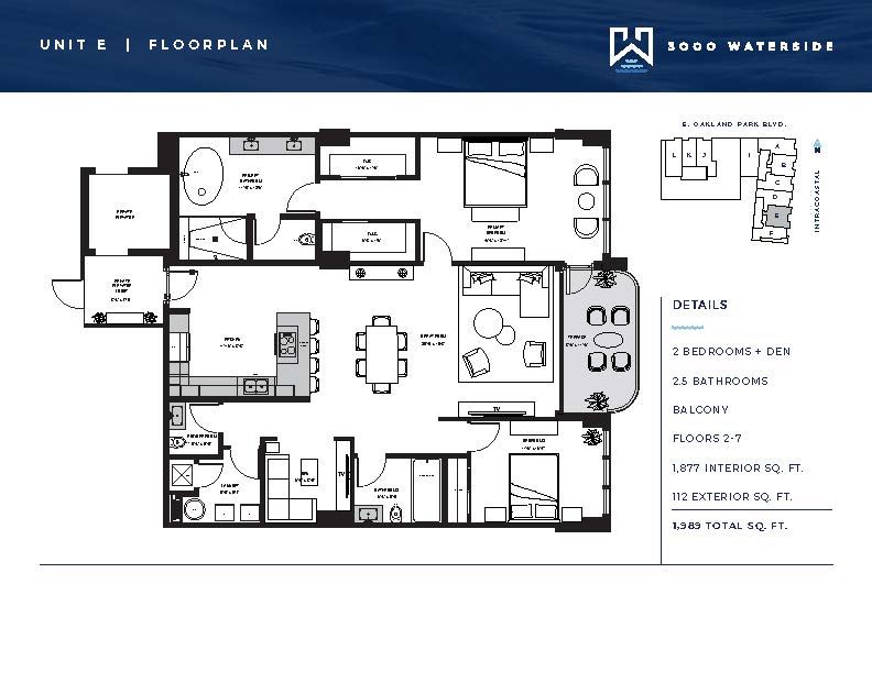 3000 Waterside - Unit #E with 1877 SF