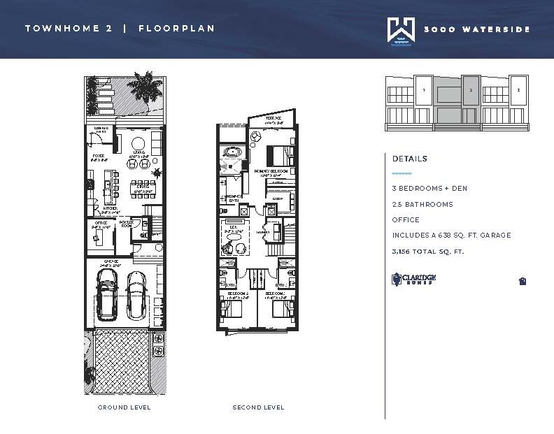 3000 Waterside - Unit #TOWNHOME 2 with 3156 SF