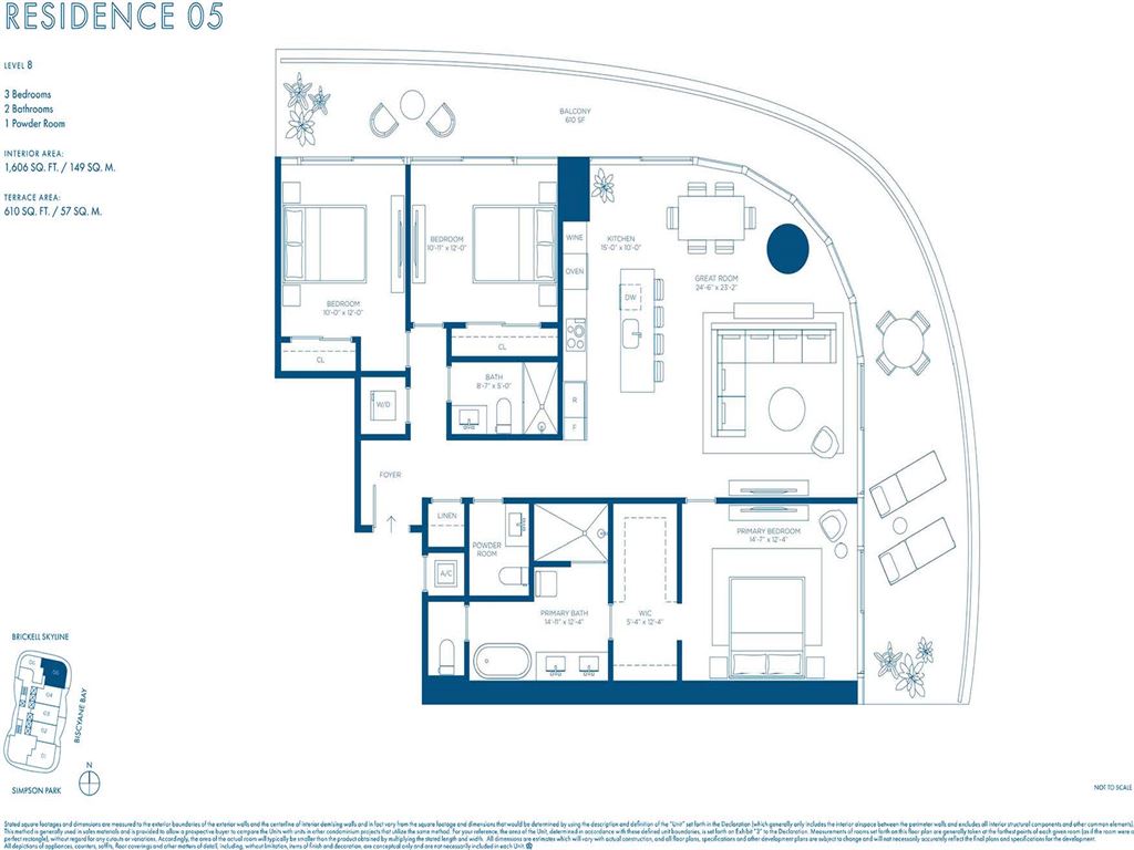 Cipriani Residences Miami - Unit #04 C LVL 62-78 with 3495 SF