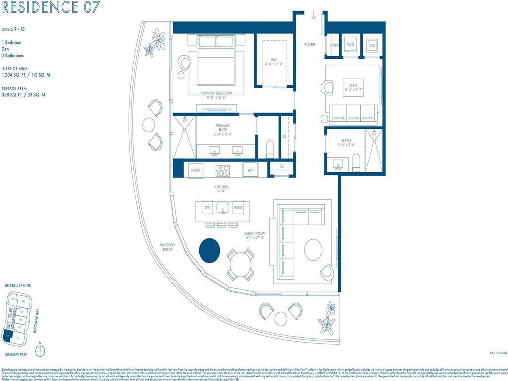 Cipriani Residences Miami - Unit #06 B LVL 19-61 with 1204 SF