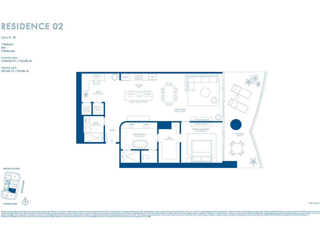 Cipriani Residences Miami - Unit #02 LVL 8 with 1318 SF