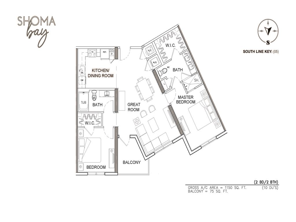 Shoma Bay - Unit #05-S with 1150 SF