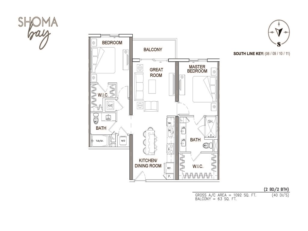 Shoma Bay - Unit #06,09,10,11-S with 1092 SF