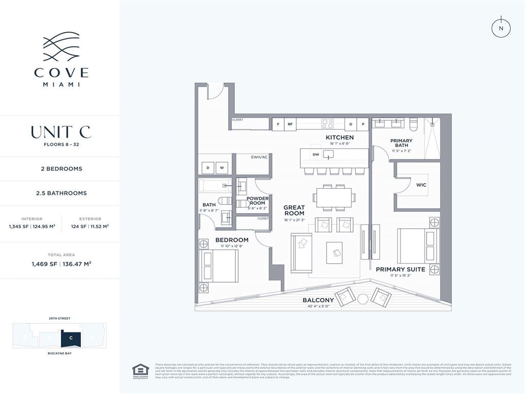 Cove Miami - Unit #Residence C 03 with 1469 SF
