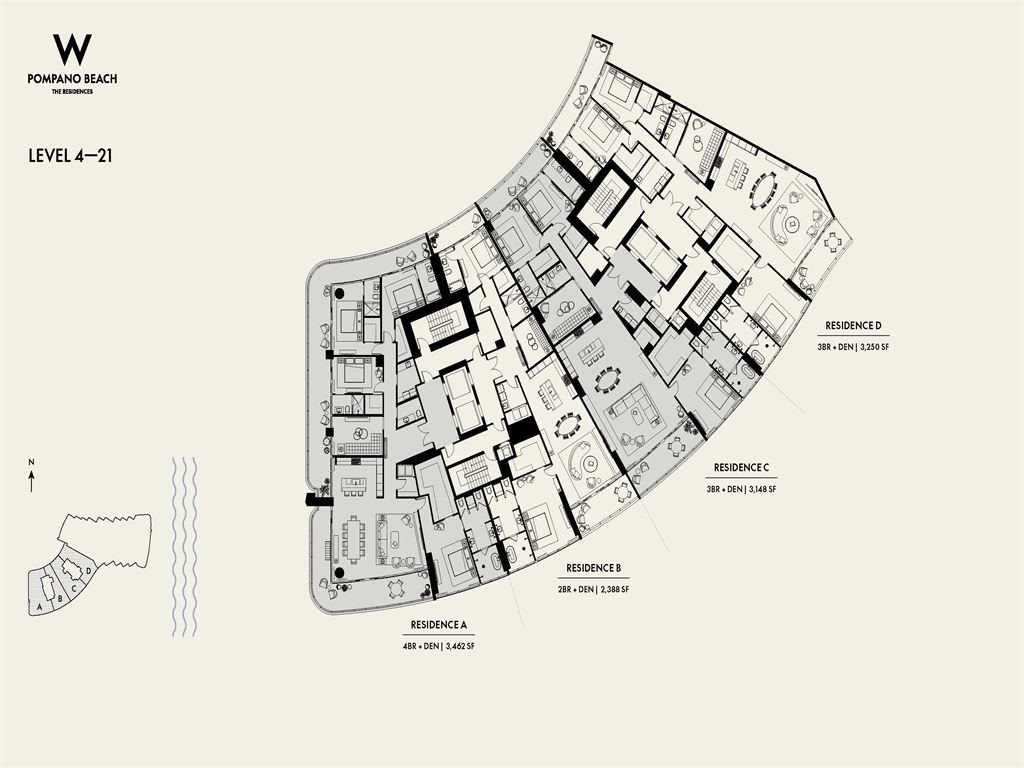 Photo of key floor plan